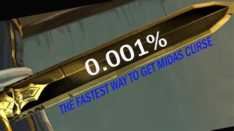 The fastest way to get the Midas' Curse(AdventureQuest3D).